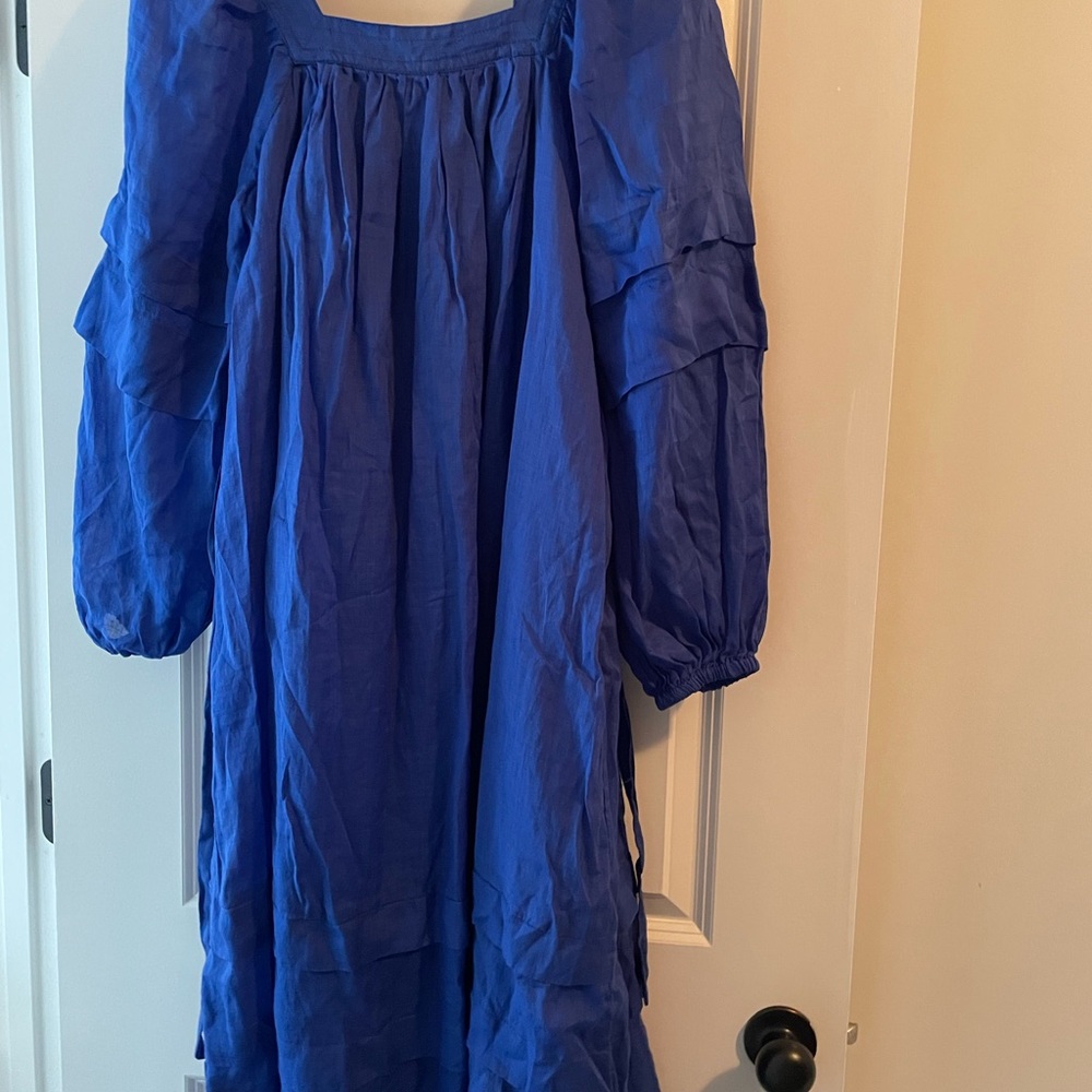 Vibrant Blue Long Sleeve Dress